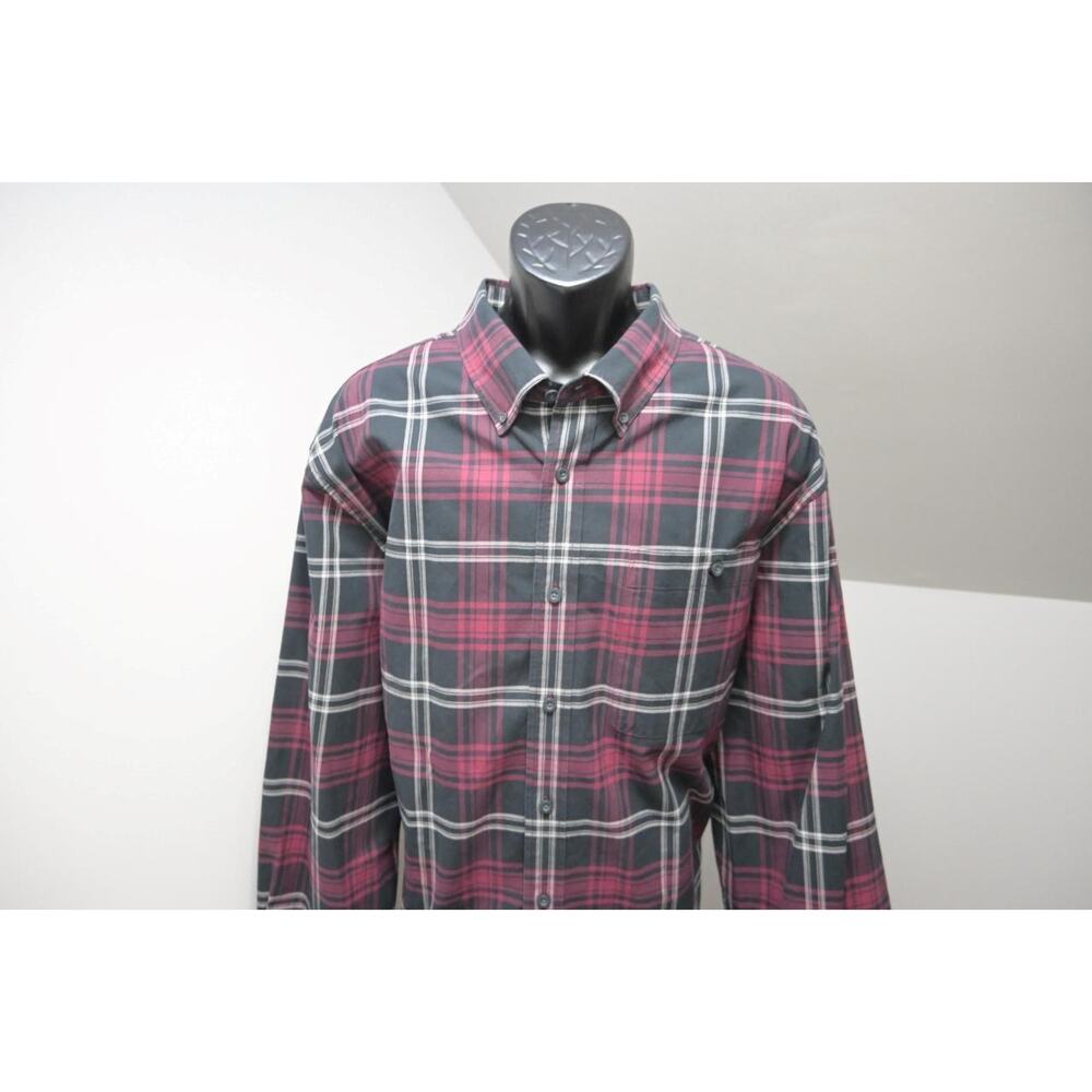 ORVIS Country Shirt Rugged Plaid Button Up Long Sleeve Mens Size 2XL XXL